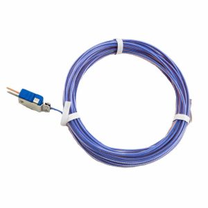 Thermocouple Probe. Type T. 20 ft.. 22AWG. w/male connector. -80C